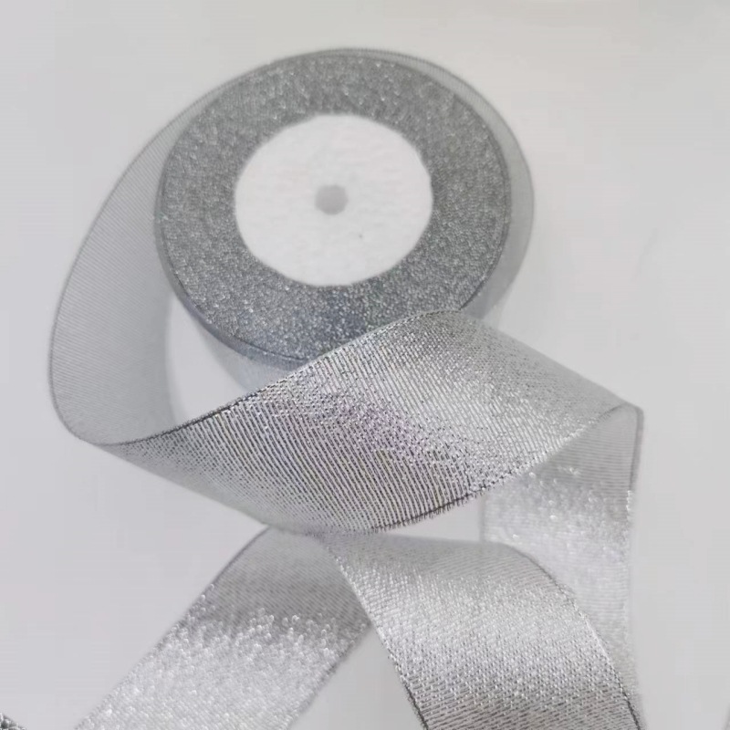 厂家直销金葱带银葱带0.3cm-5cm节日鲜花包装礼品蛋糕打包绳蝴蝶详情1