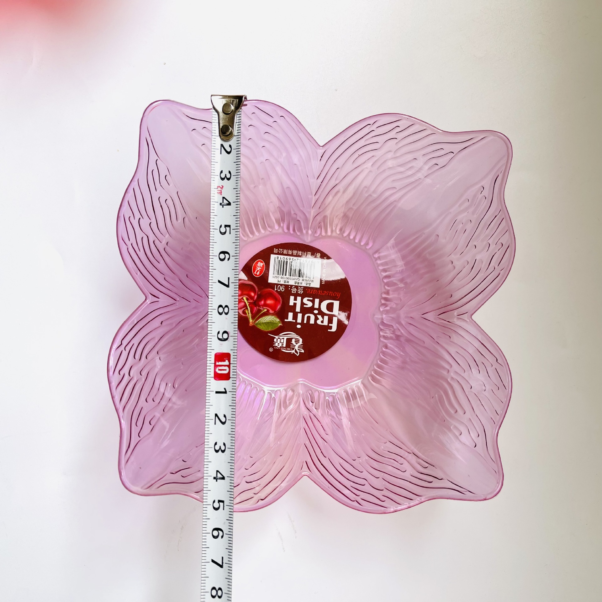 【 Zone 3-7 】 Square petal plate 10/ bag 720/ box Lace fruit plate Transparent Candy Plate Petal Snack plate Plastic plate 1 yuan 2 yuan Source New material fruit plate wholesale pic 2