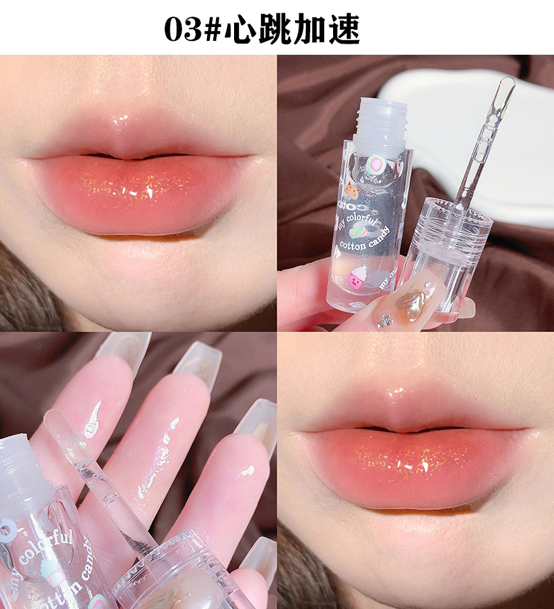 Capo Vini Cotton Candy Lip Oil moisturizes and hydrates the lips, protects them from dryness and cracking, and features a mirror-like, water-like, transparent glass that makes the lips plump pic 12