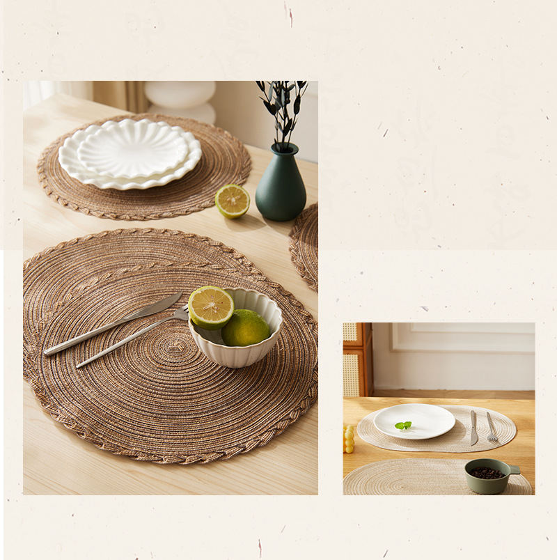 亚马逊北欧简约餐垫隔热防水餐厅桌垫家用杯子垫碗盘垫子防烫锅垫详情9