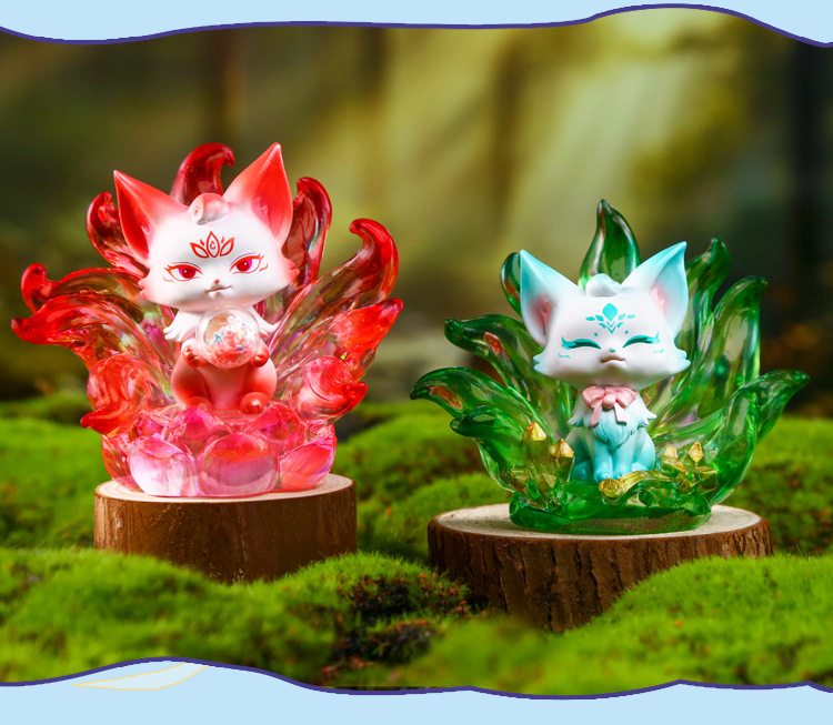 国潮古风手办山海狐缘盲盒桌面创意工艺品潮玩手办摆件批发详情10