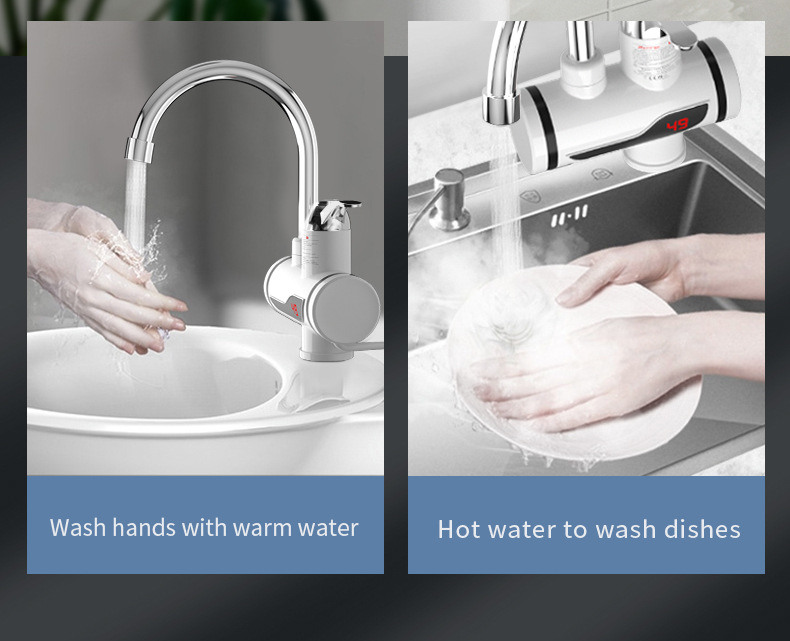 外贸亚马逊家用电热水龙头即热式厨房洗菜快速加热三秒速热水龙头详情7