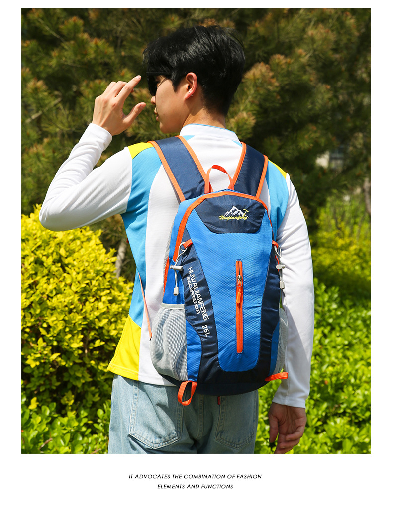 Cross-border sports hiking bag, waterproof, lightweight outdoor backpack, off-road travel hiking backpack, breathable and wear-resistant backpack pic 20