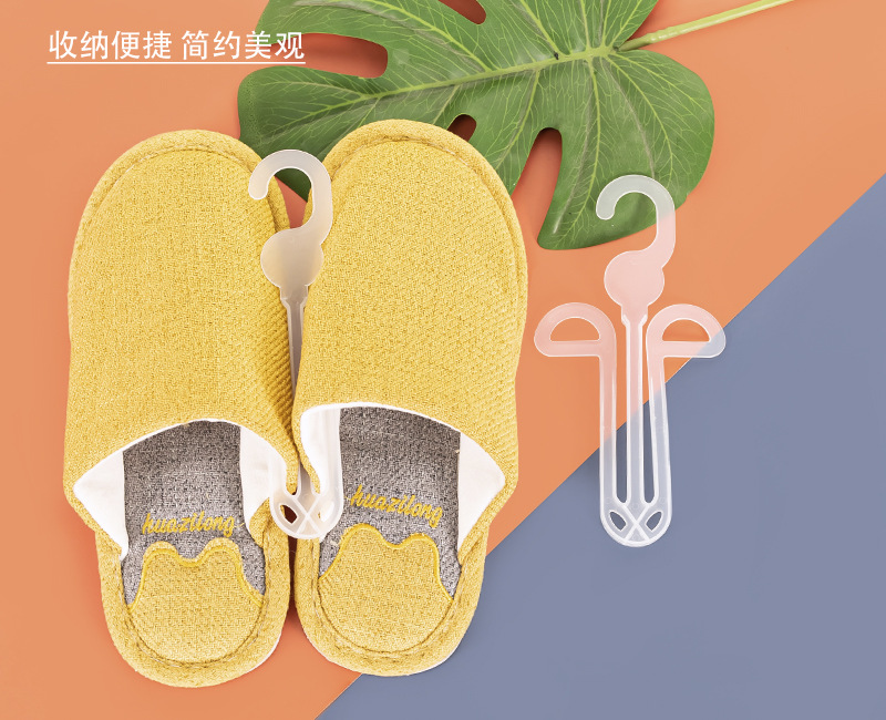 商超展示超实用塑料棉鞋拖通用拖鞋挂钩人字拖凉鞋架加厚加粗详情7