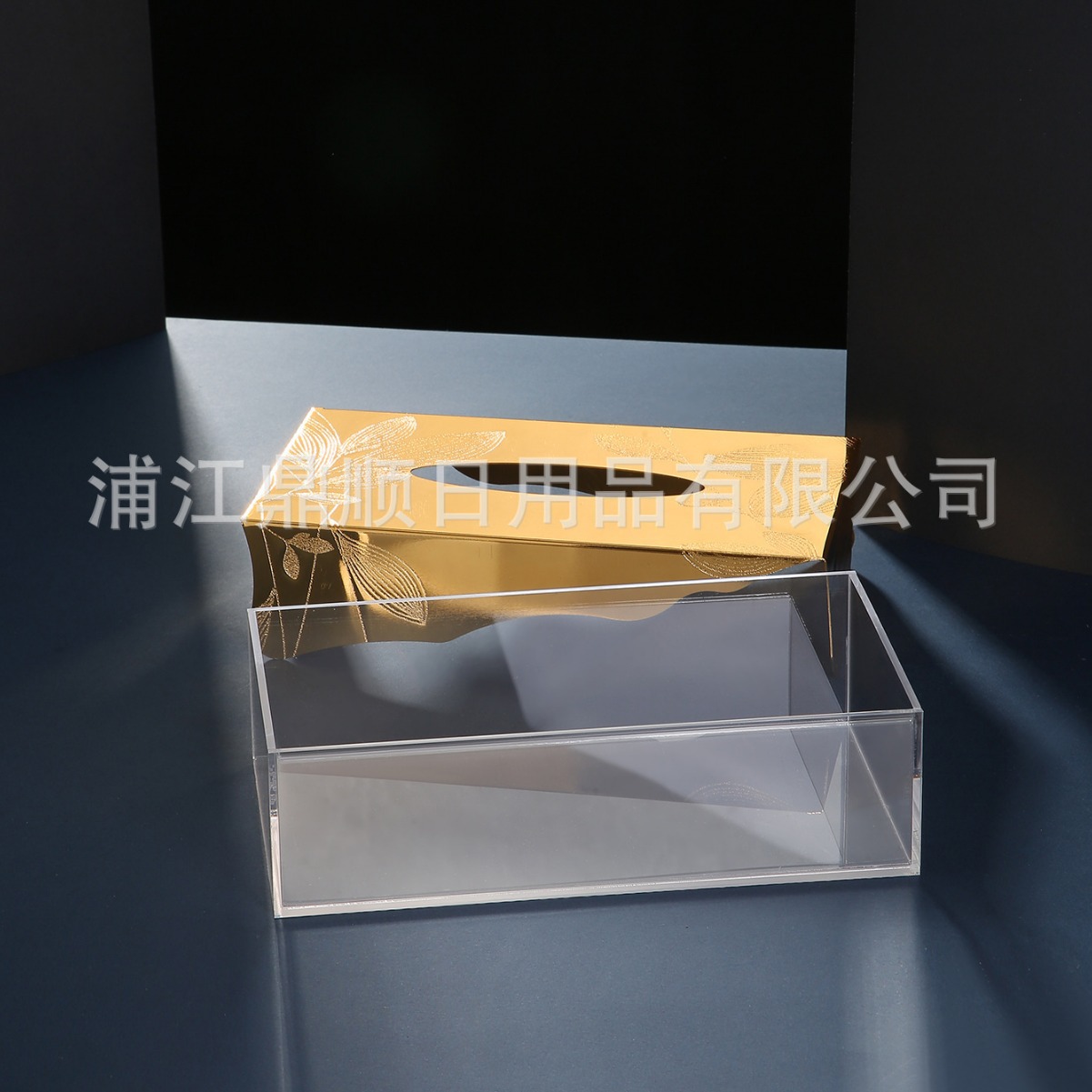 中东轻奢水晶纸巾盒客厅餐桌茶几收纳高档铁艺电镀餐巾抽纸盒跨境详情4