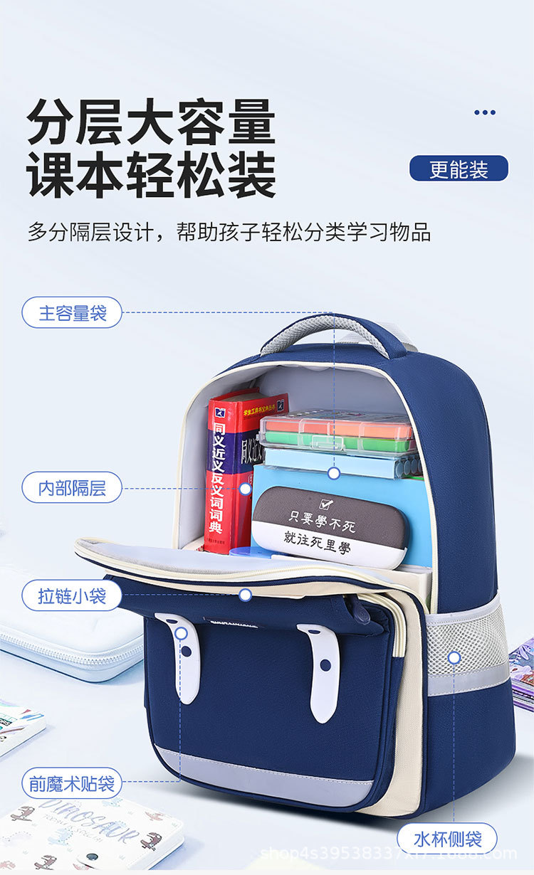 2025新款牛津布轻便书包男女孩1-6年级小学生大容量外出个性护脊详情8