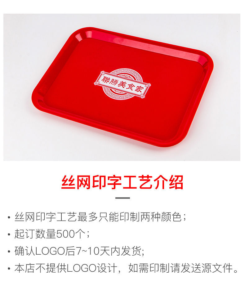 防滑托盘长方形快餐店端菜盘家用饺子托盘塑料茶盘蛋糕托盘快餐盘详情21