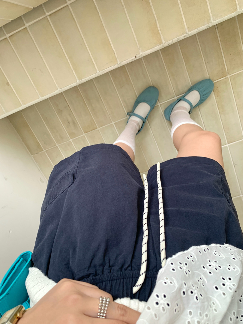 GAGD Japanese-style casual workwear shorts for women, Korean high-waisted loose, slimming, tight-waisted wide-leg shorts pic 8