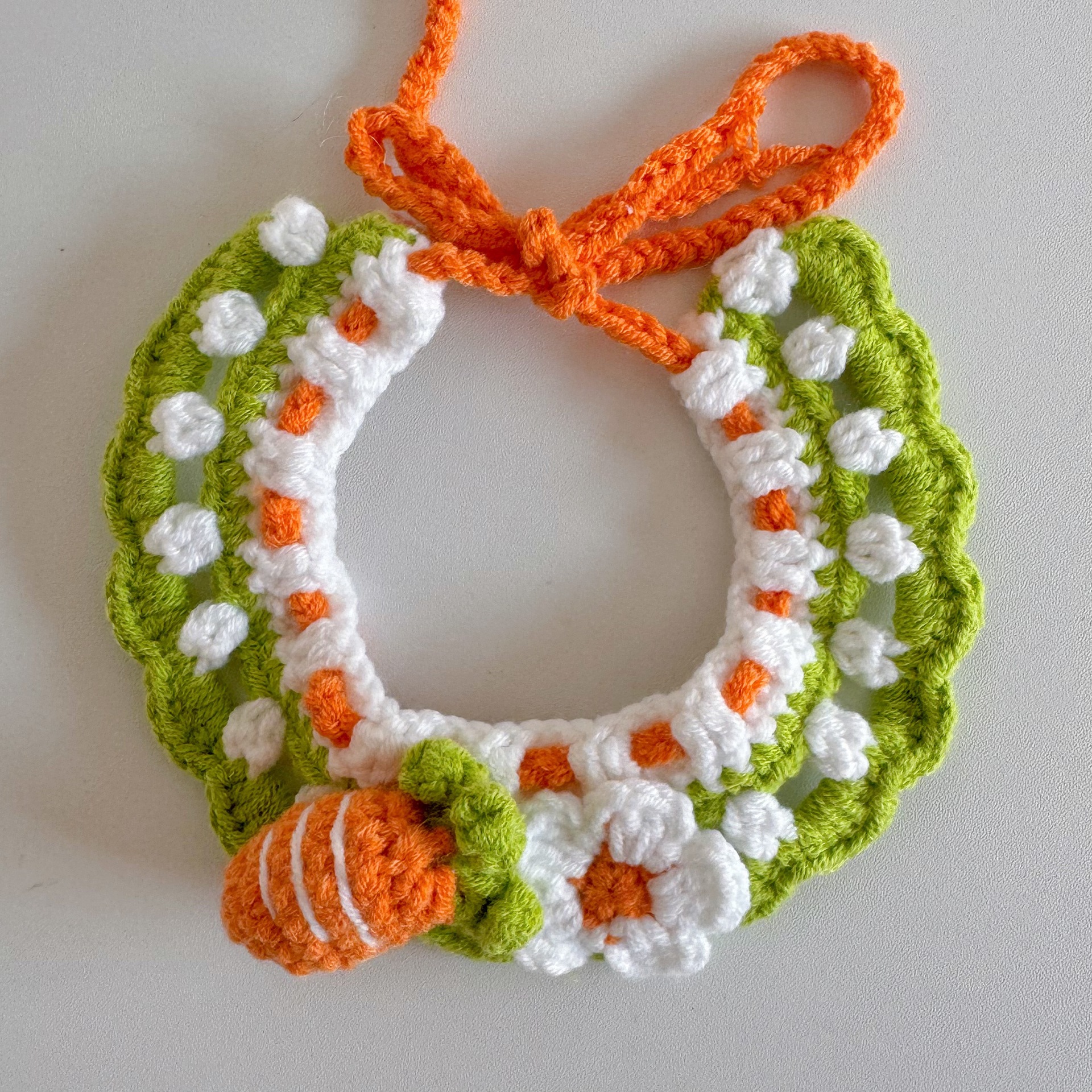Pet hand-woven necklaces, cute cat knitted necklaces, kitten neck rings, small dog neck decorations pic 28