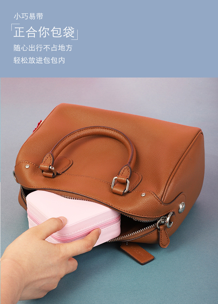 Jewelry box storage box, portable stud earrings, earrings, jewelry, necklace, ring, small, exquisite and mini new style box pic 14