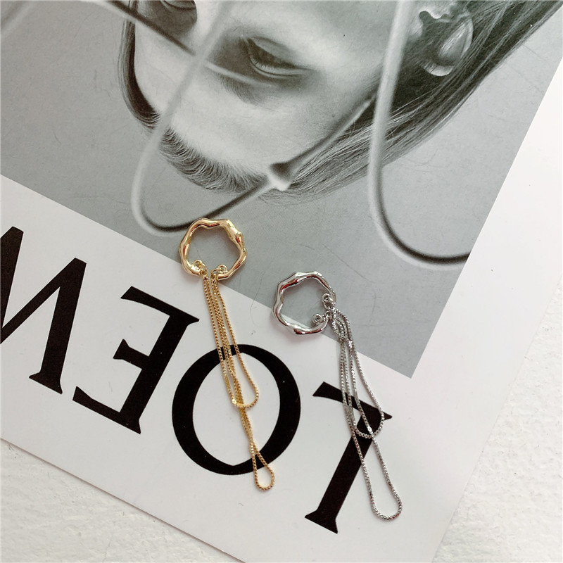 新款不规则耳夹链条流苏耳骨夹无耳洞潮简约个性冷淡风金属耳挂女详情5