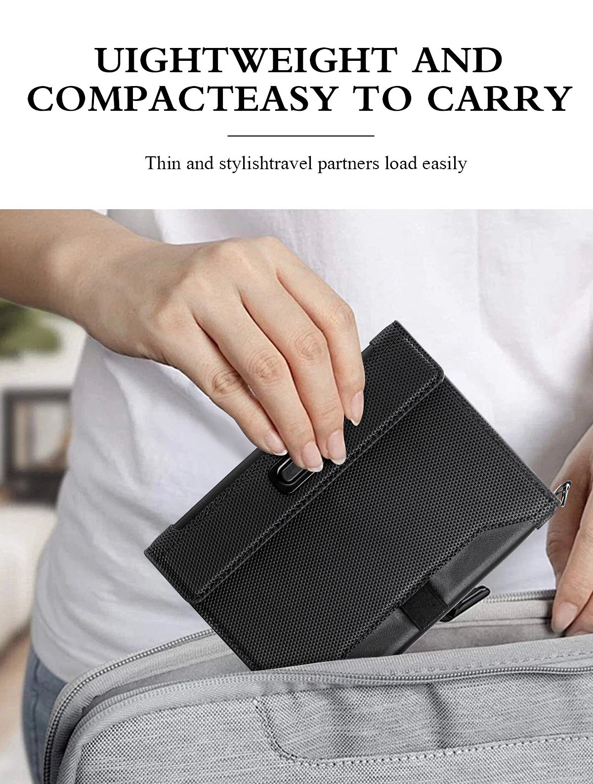 Passport bag, ID card bag, RFID anti-theft card holder, multi-functional passport holder, overseas travel air ticket holder, anti-magnetic passport holder pic 9
