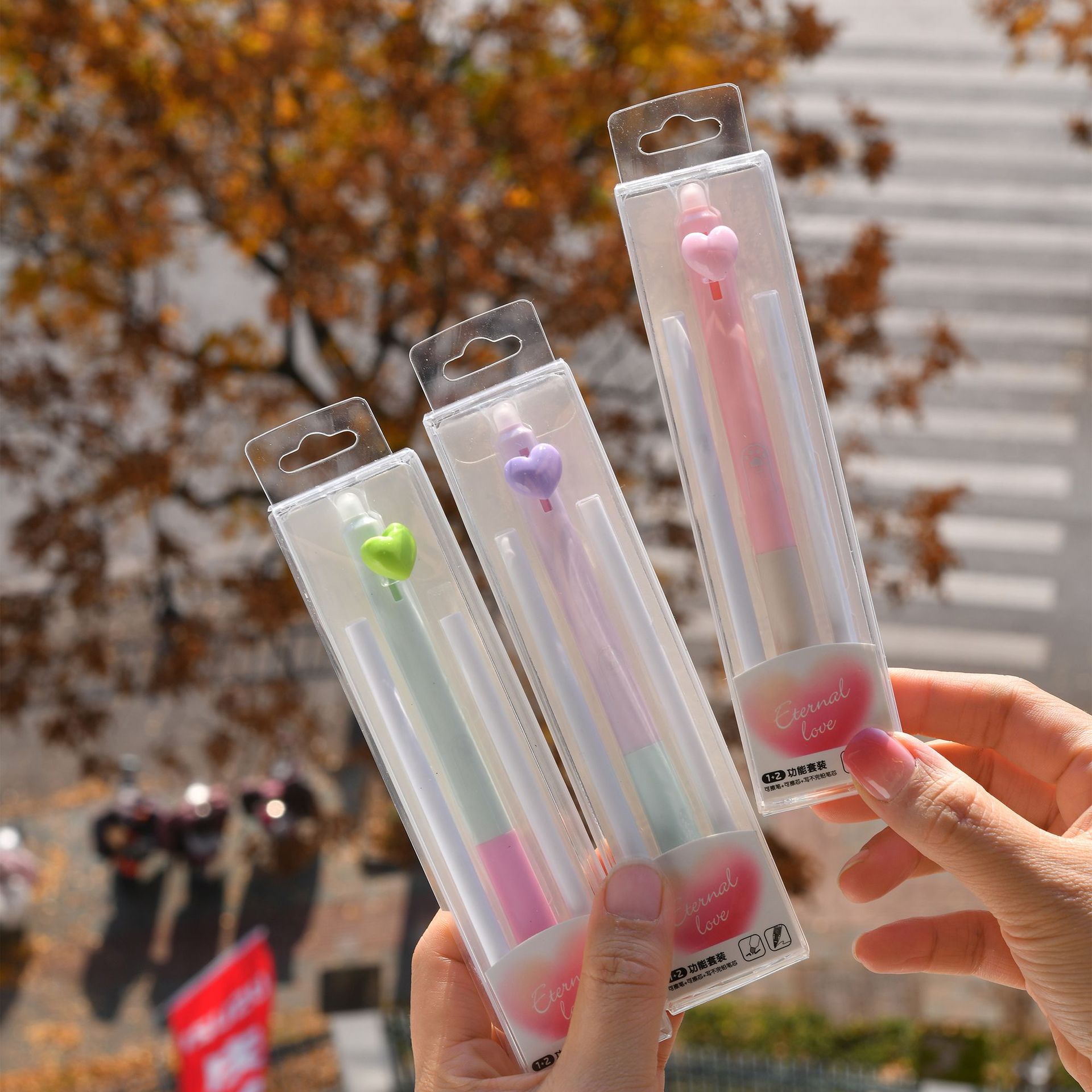 晨兮1+2多功能套装按动可擦中性笔+通用铅笔芯书写流畅顺滑详情19