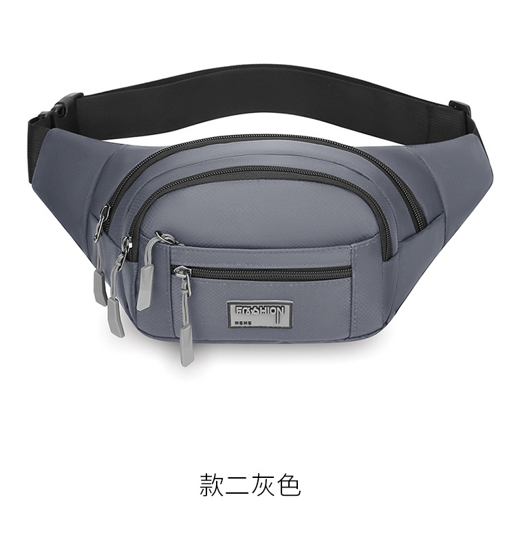 休闲户外运动多功能登山腰包简约便携防水耐磨单肩斜挎胸包专跨境详情29