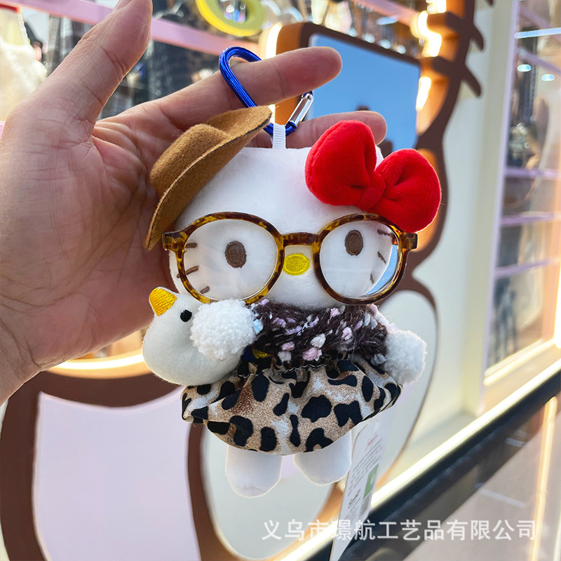 【 Genuine 】 New original hellokitty small pendant plush doll kt figurine secondary creation bag pendant pic 17