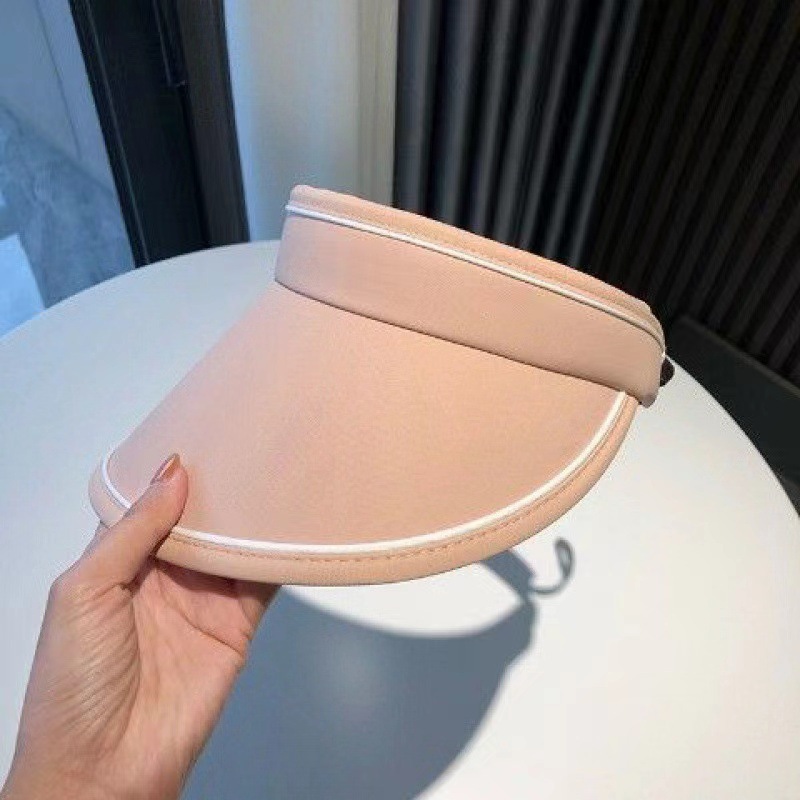 韩版uv空顶遮阳防晒帽子防紫外线大帽檐户外骑行防紫外线可折叠夏详情24