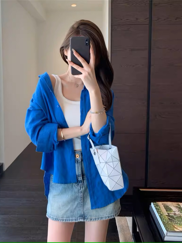 小禾木巨同款2996！100亚麻宽松透气松弛廓形休闲衬衫女春夏新款详情10