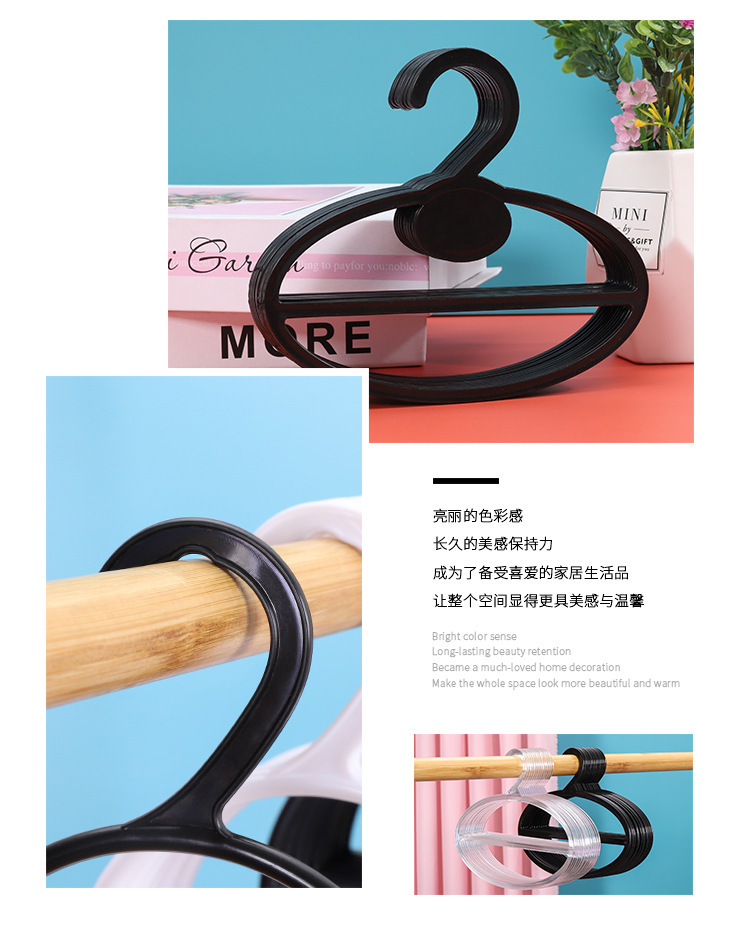 围巾架子夹子塑料挂丝巾展示架挂式旋转挂衣架超市多功能展示架子详情14