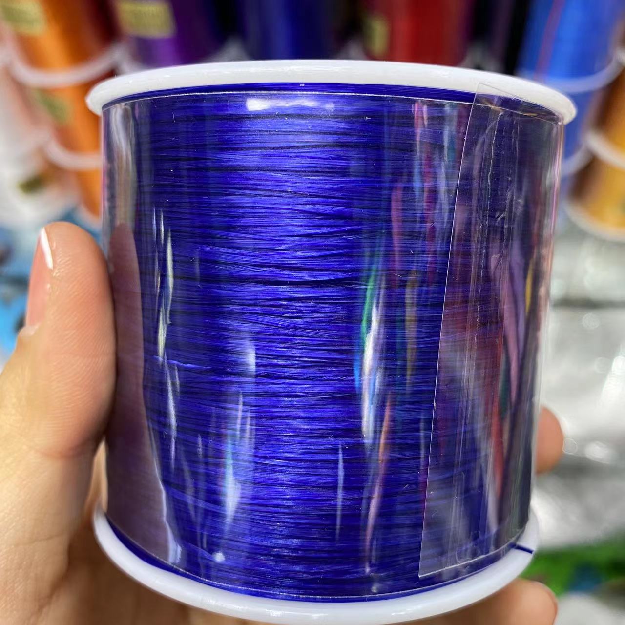 500米diy佛珠水晶串珠大卷韩国造扁形水晶线松紧线弹力线绳批发详情22