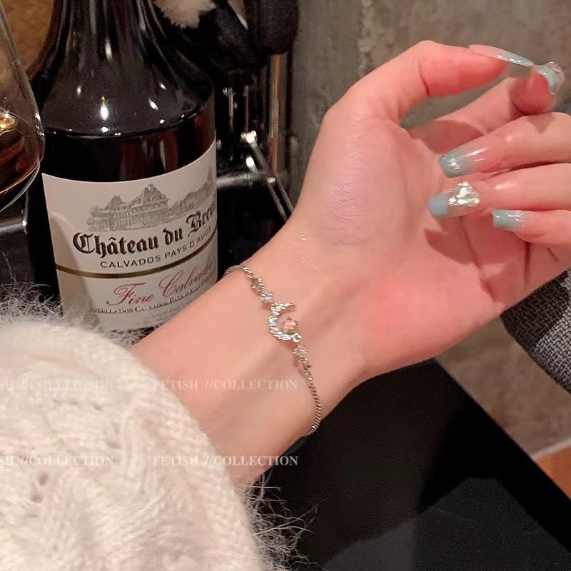 彩色多巴胺锆石手镯女设计感麻花扭结精致手链满钻双层叠戴手饰潮详情25