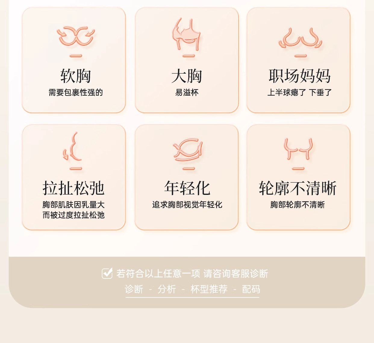 全罩杯大码无痕内衣大胸显小胸调整型收副乳防下垂女薄款矫正文胸详情10