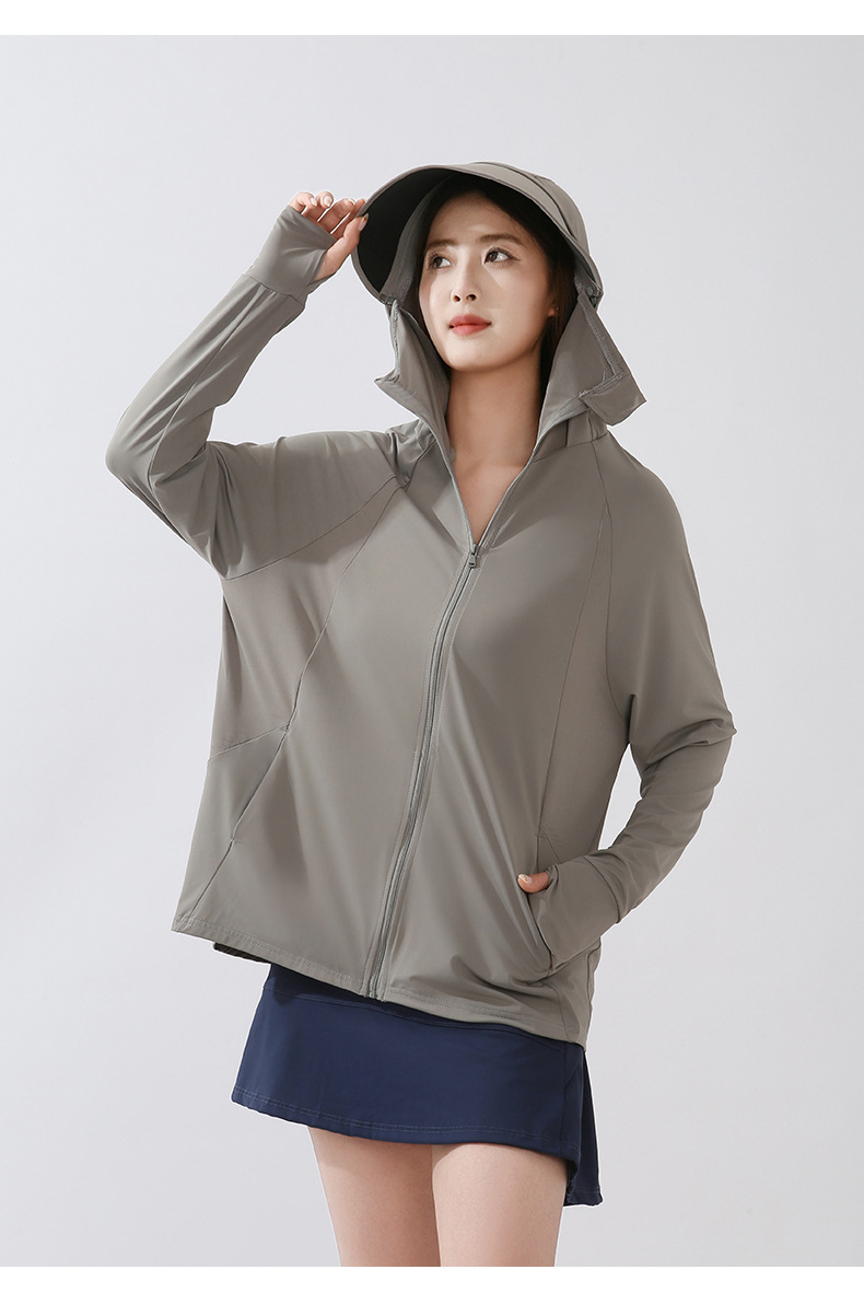 This is the same style of summer outdoor sun-protective clothing for both men and women. It is a loose and large-sized sun-protective garment with ice silk pic 53