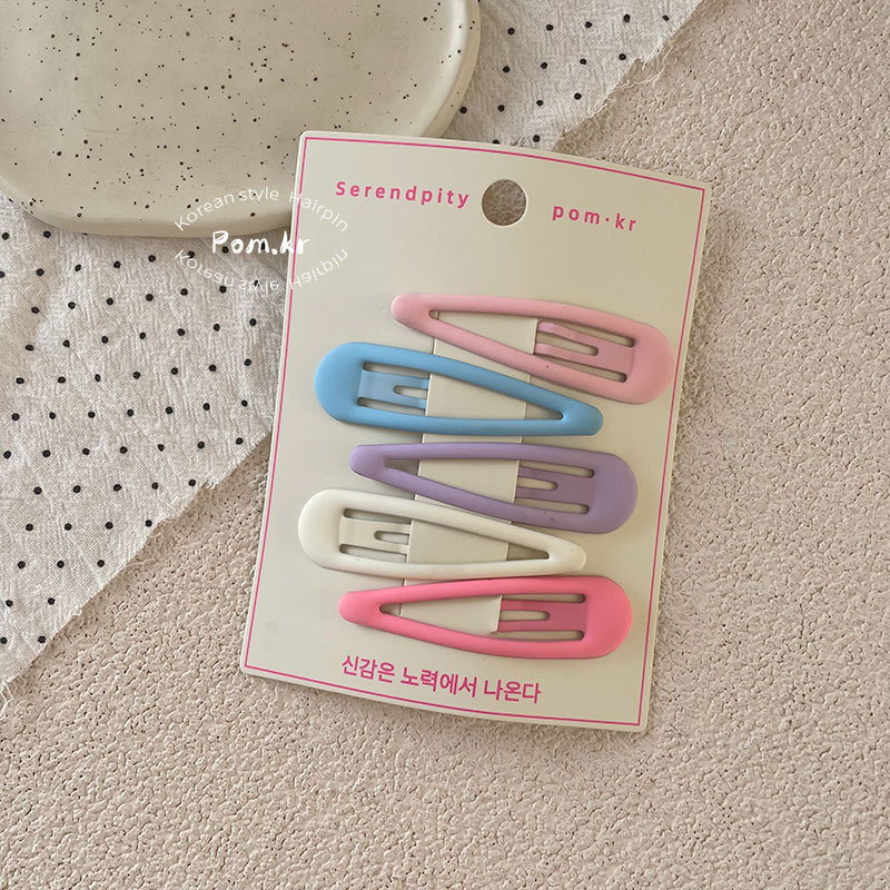 新款韩版简约马卡龙色系bb夹少女前额碎发刘海夹儿童侧边掰掰夹女详情9