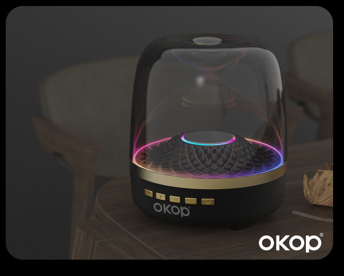 829 Bluetooth speaker, cool RGB ambient light, TF card, high appearance level, desktop small speaker, cross-border bestseller, high volume pic 16