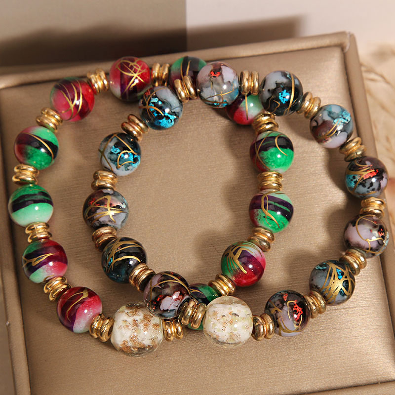 香灰琉璃手串女ins小众轻奢精致古法琉璃手链本命年佛珠手环手饰详情8