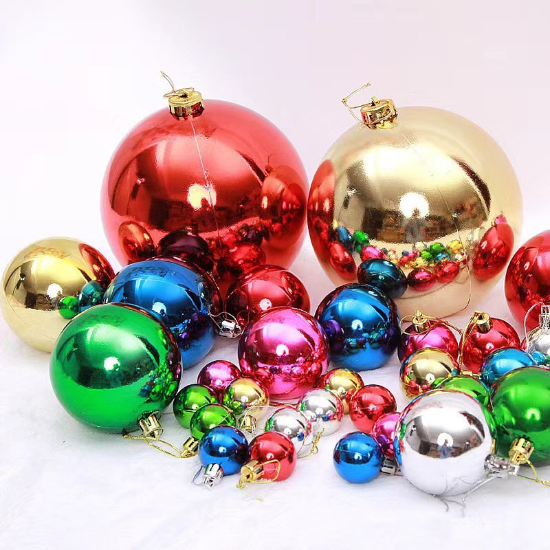 Christmas electroplated balls, bright balls, 3, 5, 6, 8cm, Christmas balls, 6-color Christmas tree decoration items, Christmas balls pic 3