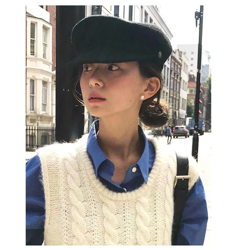 fever同款珍珠耳钉正圆大颗强光珍珠耳钉ins风简约气质银针耳钉女详情12