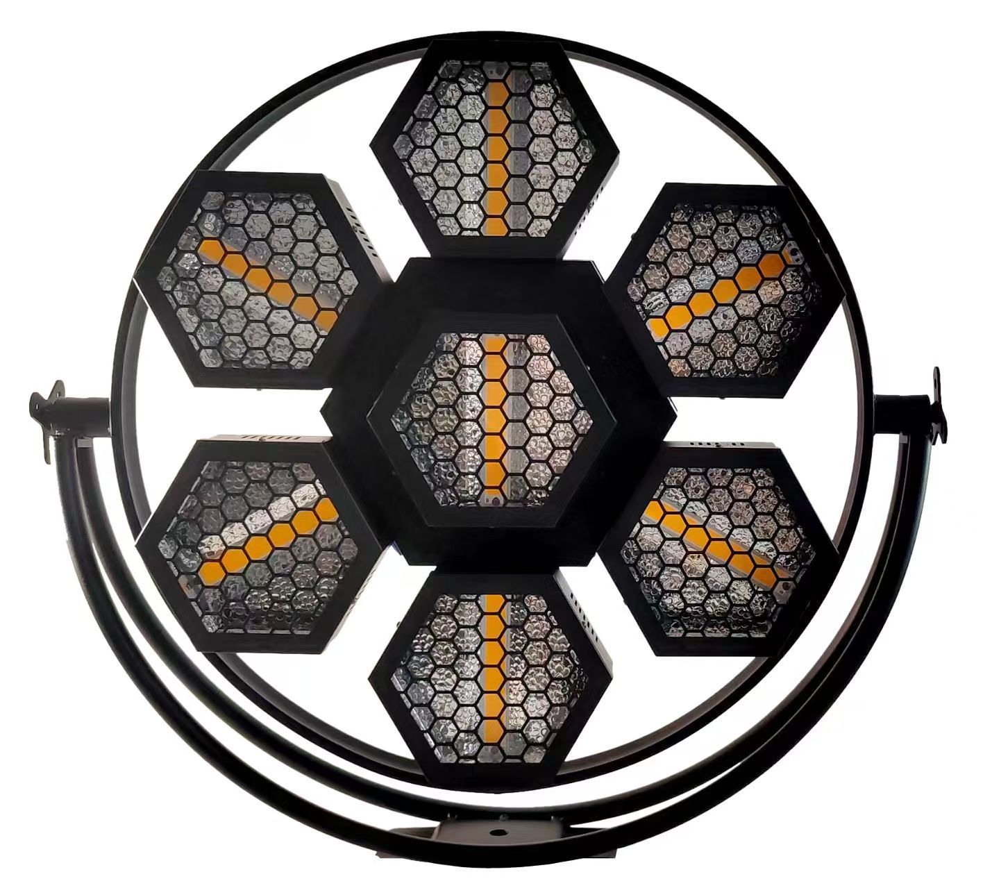 Cross-border best-selling 7 retro LED stage lights, ktv, bar, DJ atmosphere creation flashlights, background lights, laser lights, stage lights, live streaming room background effect pictures pic 6