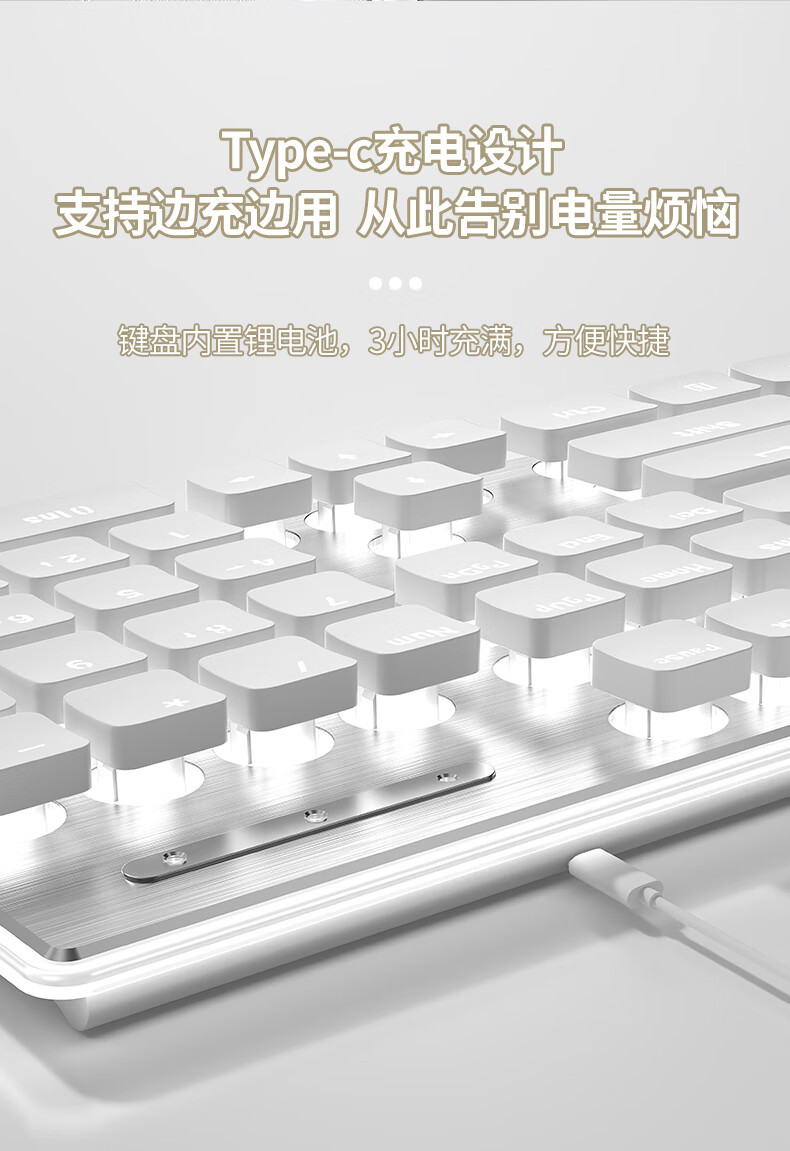 The Pioneer X7S wireless keyboard and mouse set is silent, ultra-thin, and has a high level of appearance for gaming computers and office machinery pic 12