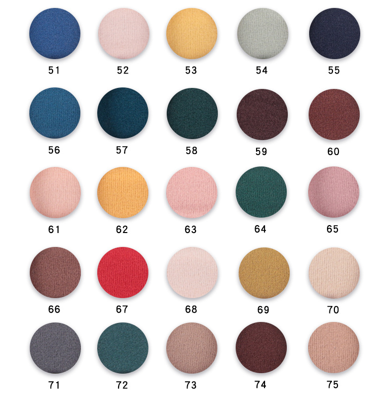 现货多色1*1罗纹德绒230g绒布秋冬弹力保暖打底衫内衣德绒面料布详情13