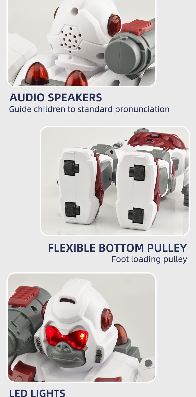 Remote-controlled programmed robot, missile shooting, spray sensing, gesture singing, dancing, storytelling, smart early education toy pic 11