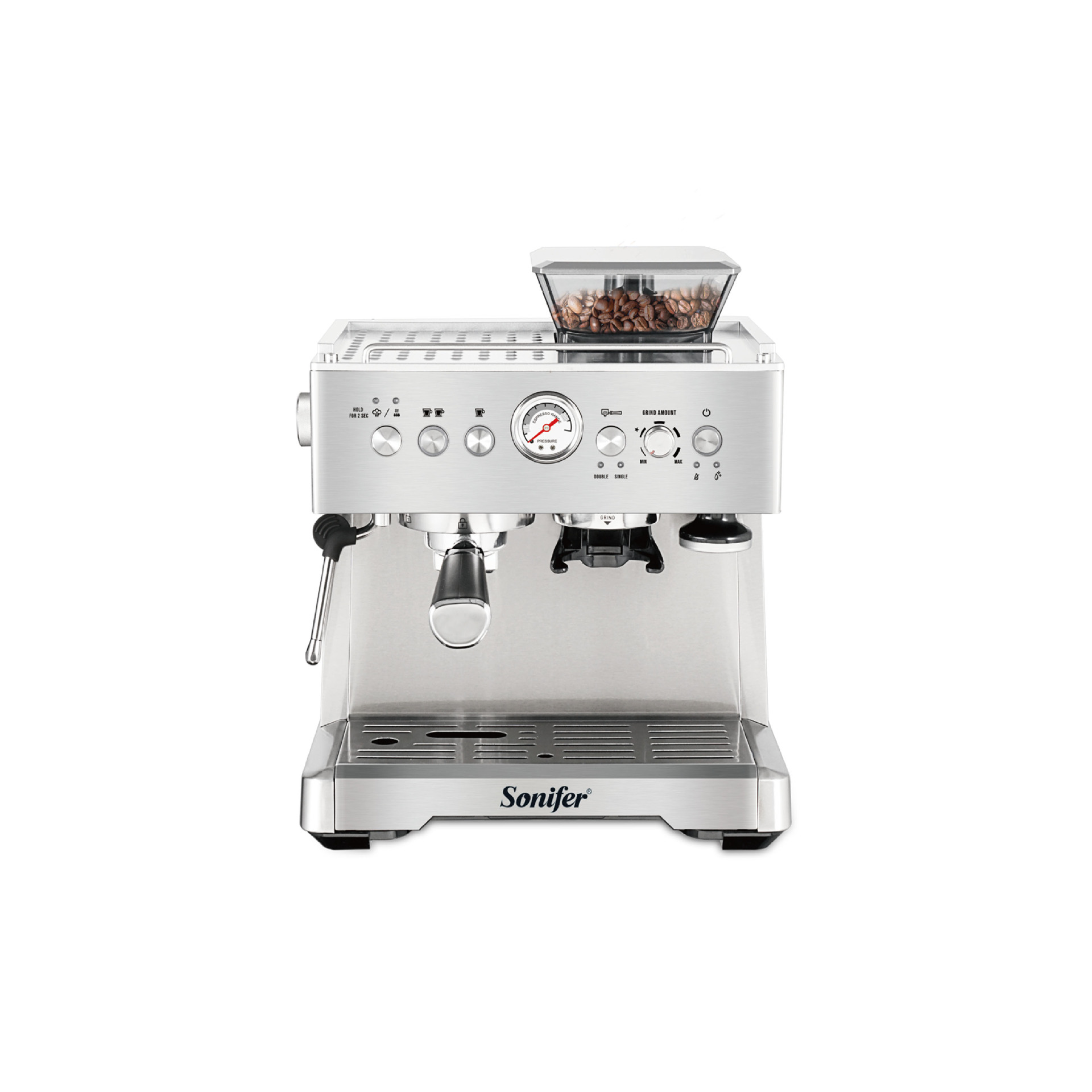 Sonifer 跨境家用研磨一体意式咖啡机coffee maker SF-3572详情2