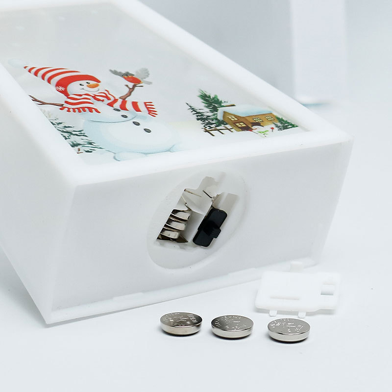 New cross-border Christmas decorative items, moon trapezoidal wind lamp ornaments, Christmas night lights, retro hand-held lamps, and Christmas decorative lighting fixtures full of atmosphere pic 12