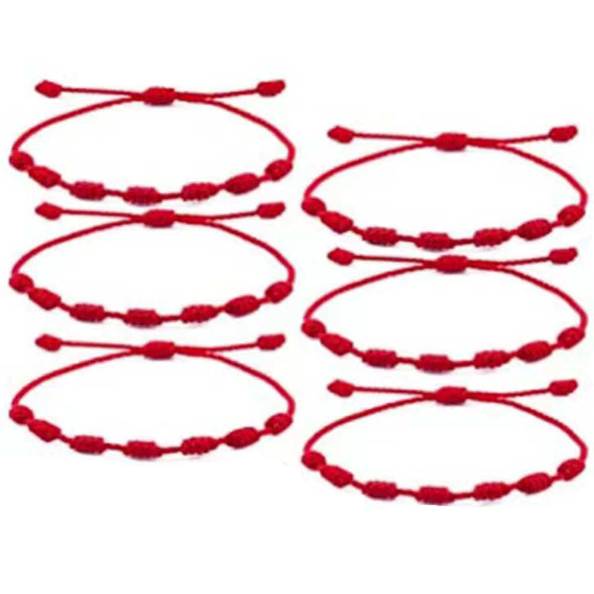 Cross-border best-selling fashionable 7-knot lucky bracelet, simple and individual, hand-woven adjustable couple friendship bracelet cover pic 10
