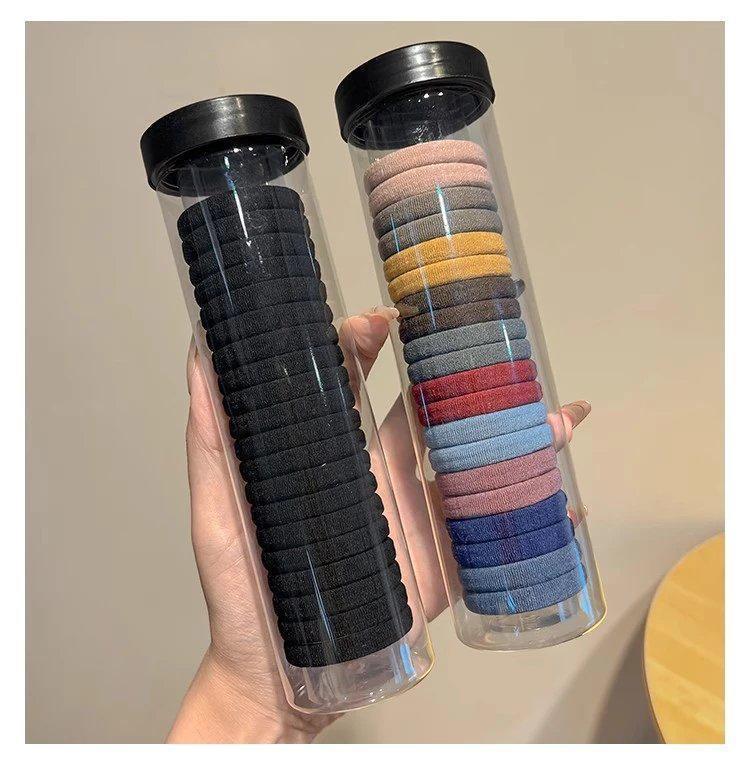 简约基础百搭头绳高弹力扎头发橡皮筋女高马尾发绳发耐用发圈头饰详情8