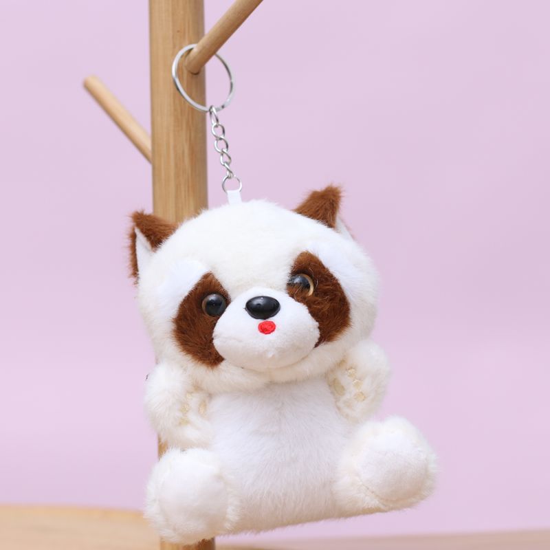 Cute plush toy figurines, cute little raccoon pendants, little squirrel bags, pendants, dolls, keychains, and stuffed dolls pic 6