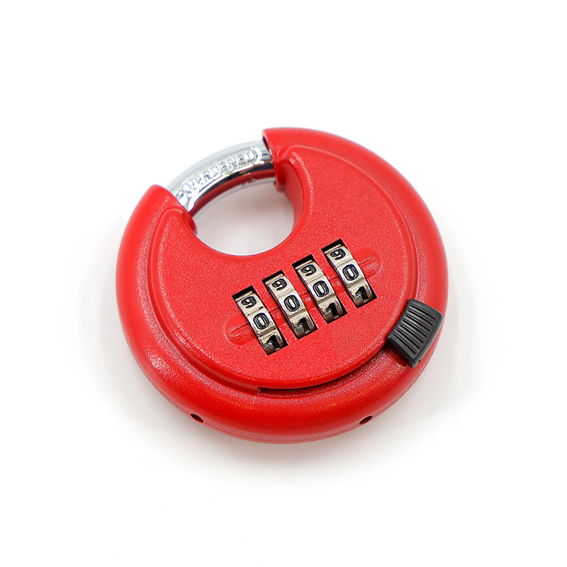 Stainless steel password round disc lock, outdoor waterproof ingot padlock, storage warehouse, garage, truck box, round disc combination lock pic 7