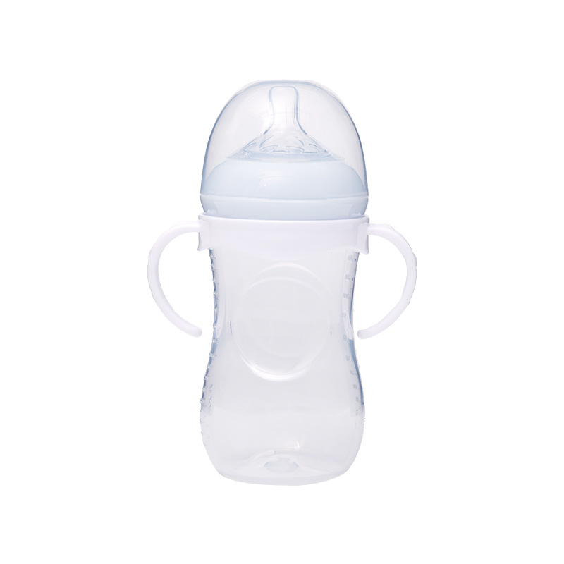 宽口婴儿奶瓶带手柄PP奶瓶耐摔防呛防胀气新生儿奶瓶跨境母婴用品详情5