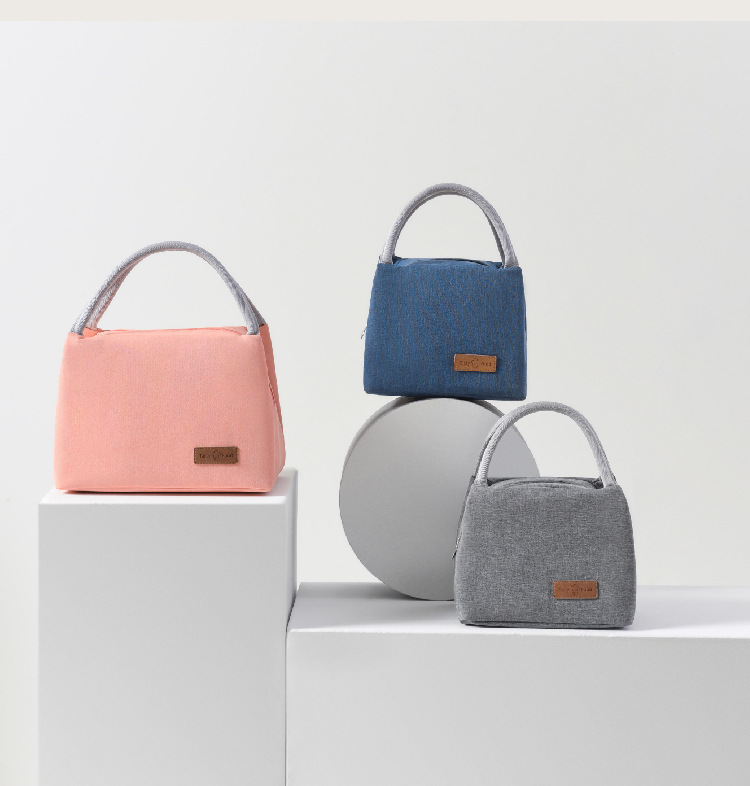 蓓恋手提保温袋手拎加厚便当包阳离子学生饭盒袋大容量上班午餐包详情16