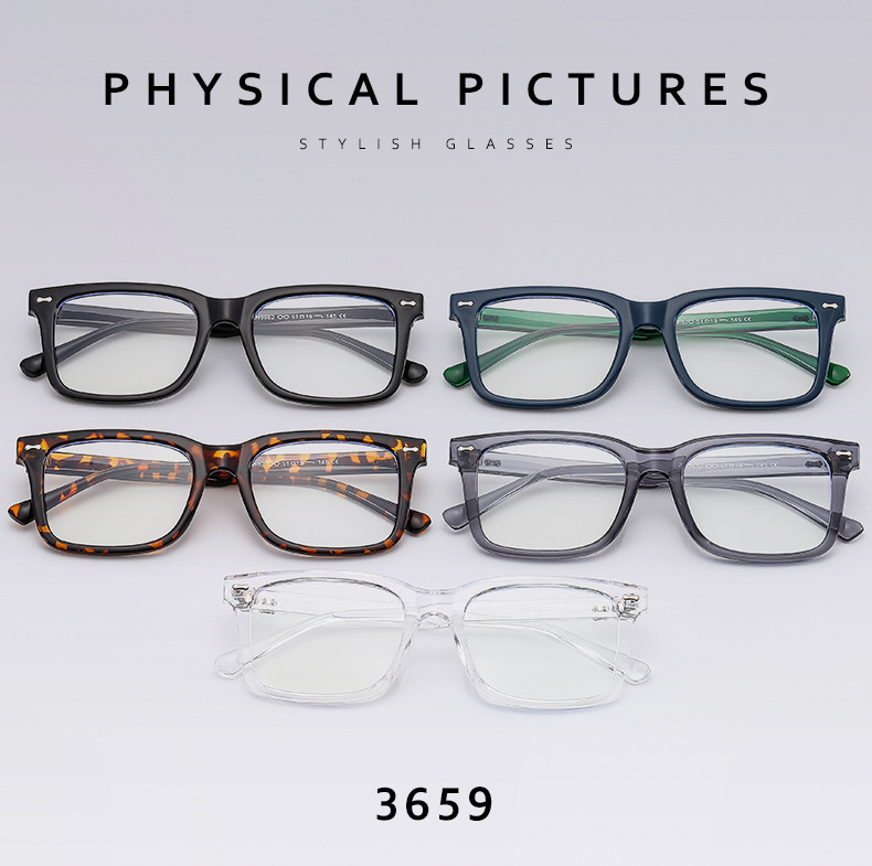 The 2025 new square optical glasses are casual, fashionable and trendy. They are flat light glasses suitable for both men and women for study and work pic 6