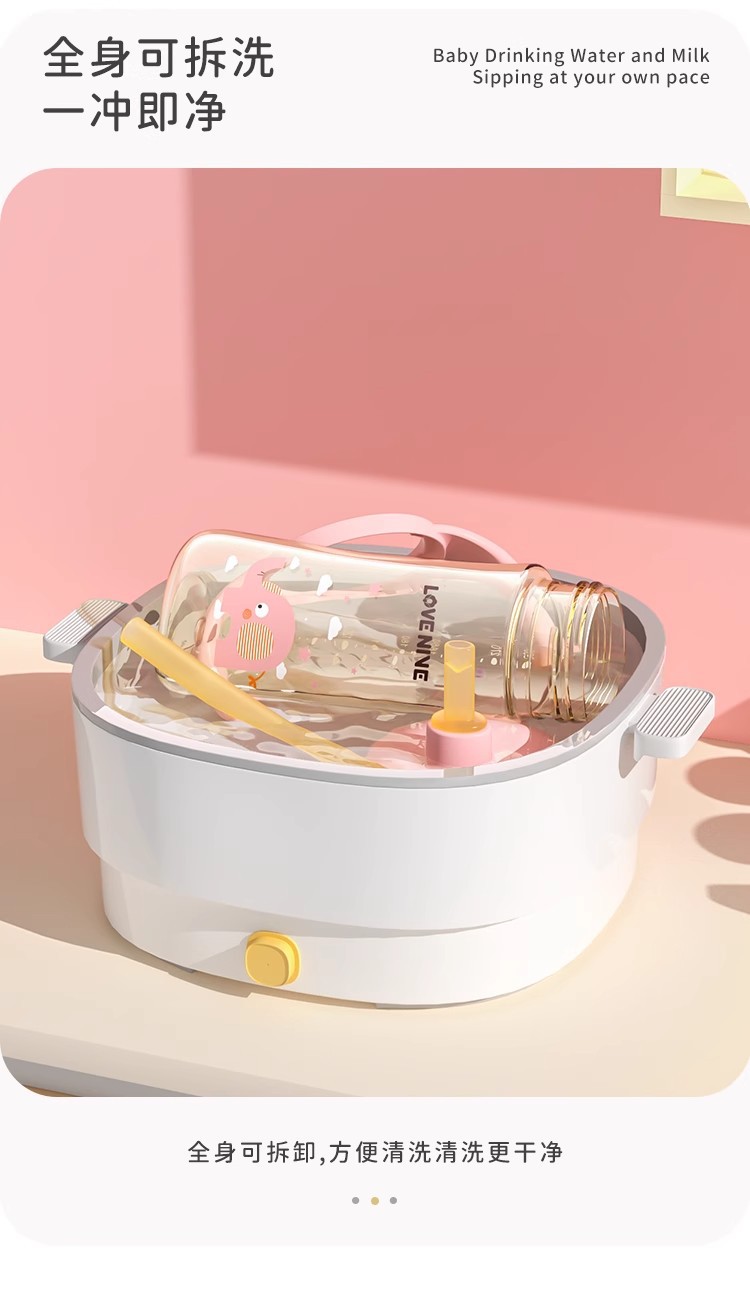 宝宝PPSU奶瓶三用吸管杯一岁以上儿童萌宠便携学饮杯母婴用品详情9