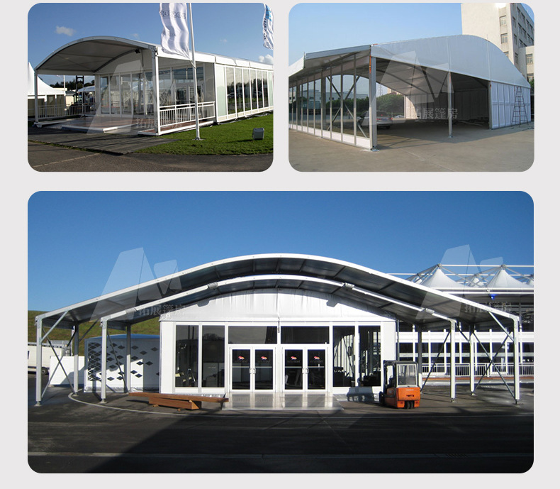 High-end arc-shaped fabric curtain tent, fashion show exhibition hall, factory direct sales, supports custom processing based on provided drawings pic 18