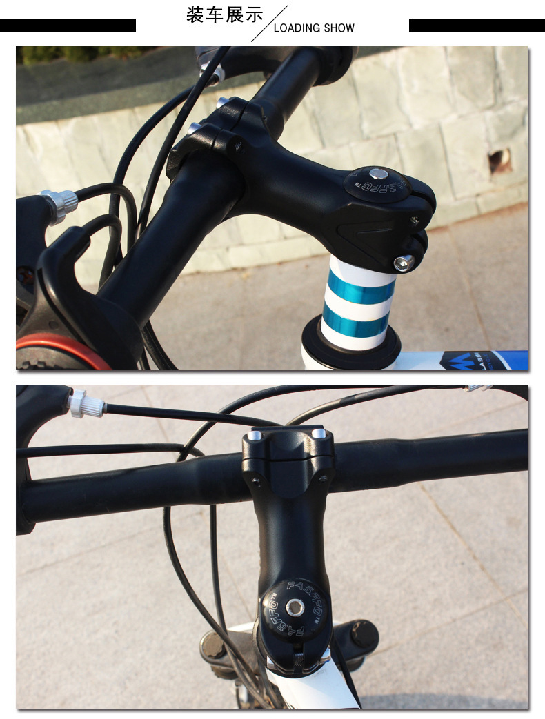 Mountain bike handlebar stand aluminum alloy handlebar head short and long 28.6 handlebar stand pipe road bike modification height increase accessories pic 22