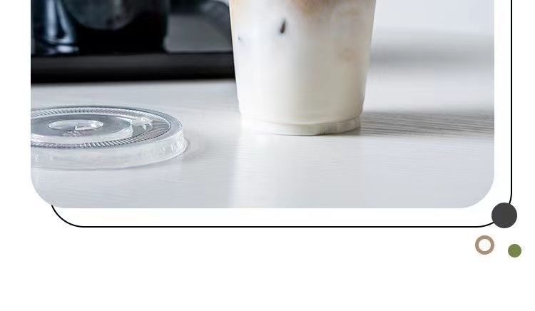 Transparent coffee cup, disposable with lid, Instagram popular cold drink, chubby milk tea cup, plastic packaged straight tube Dudu cup pic 8