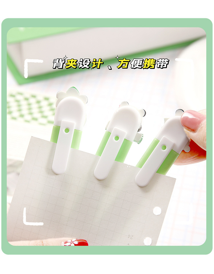 美工刀定制创意卡通熊猫学生用可爱迷你小刀伸缩拆箱快递刀批发详情11