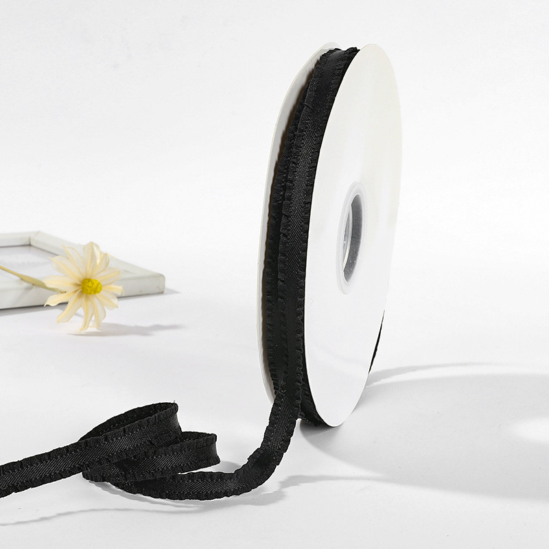 韩版定制款涤纶荷叶边缎面丝带皱边DIY裙边褶皱织带详情20